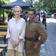 Nina Hoss i Krzysztof Bielecki w filmie Anonyma Eine frau in Berlin - reżyseria Max Färberböck