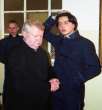 Jan Kociniak i Krzysztof Bielecki w Teatrze Telewizji - Wspomnienia Niebieskiego Mundurka, reżyseria  Artur Hofman